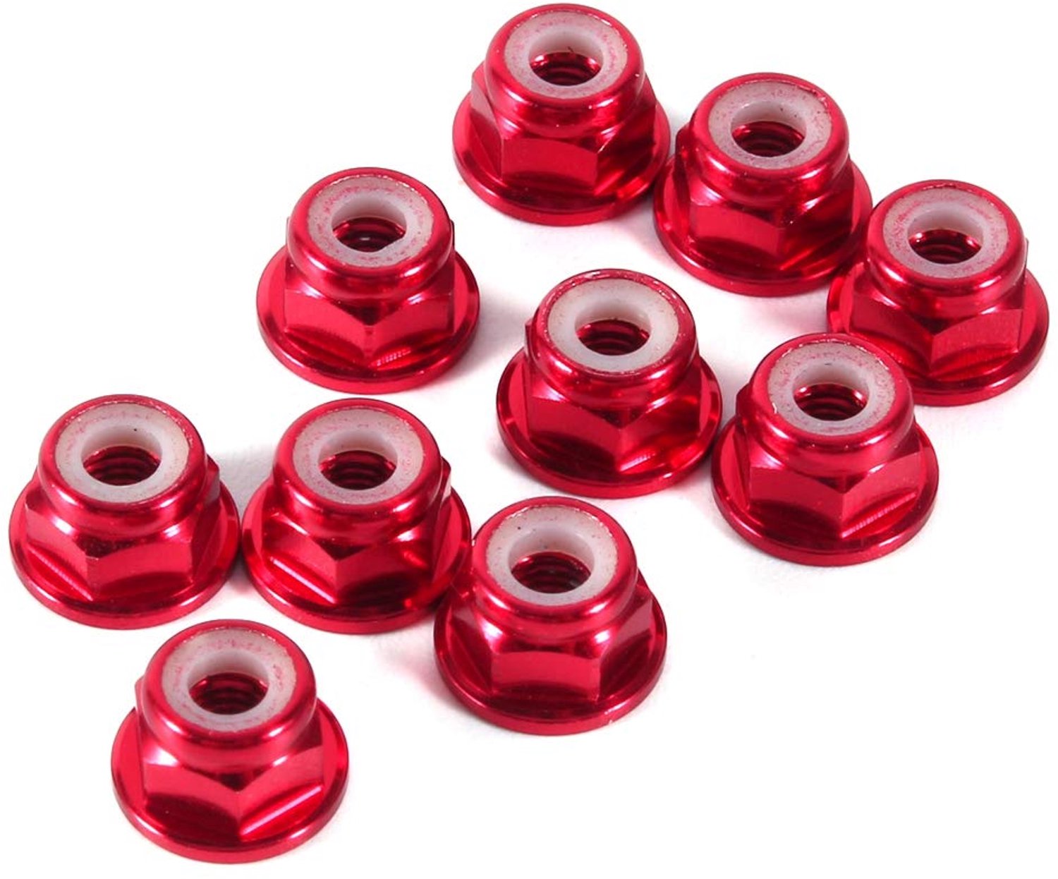 Zeskantige zelfborgende moeren 10 stuks M3 moeren, M3 moer M3 moer CNC aluminium flens nylon borgmoer zelfsluitende - Vemera