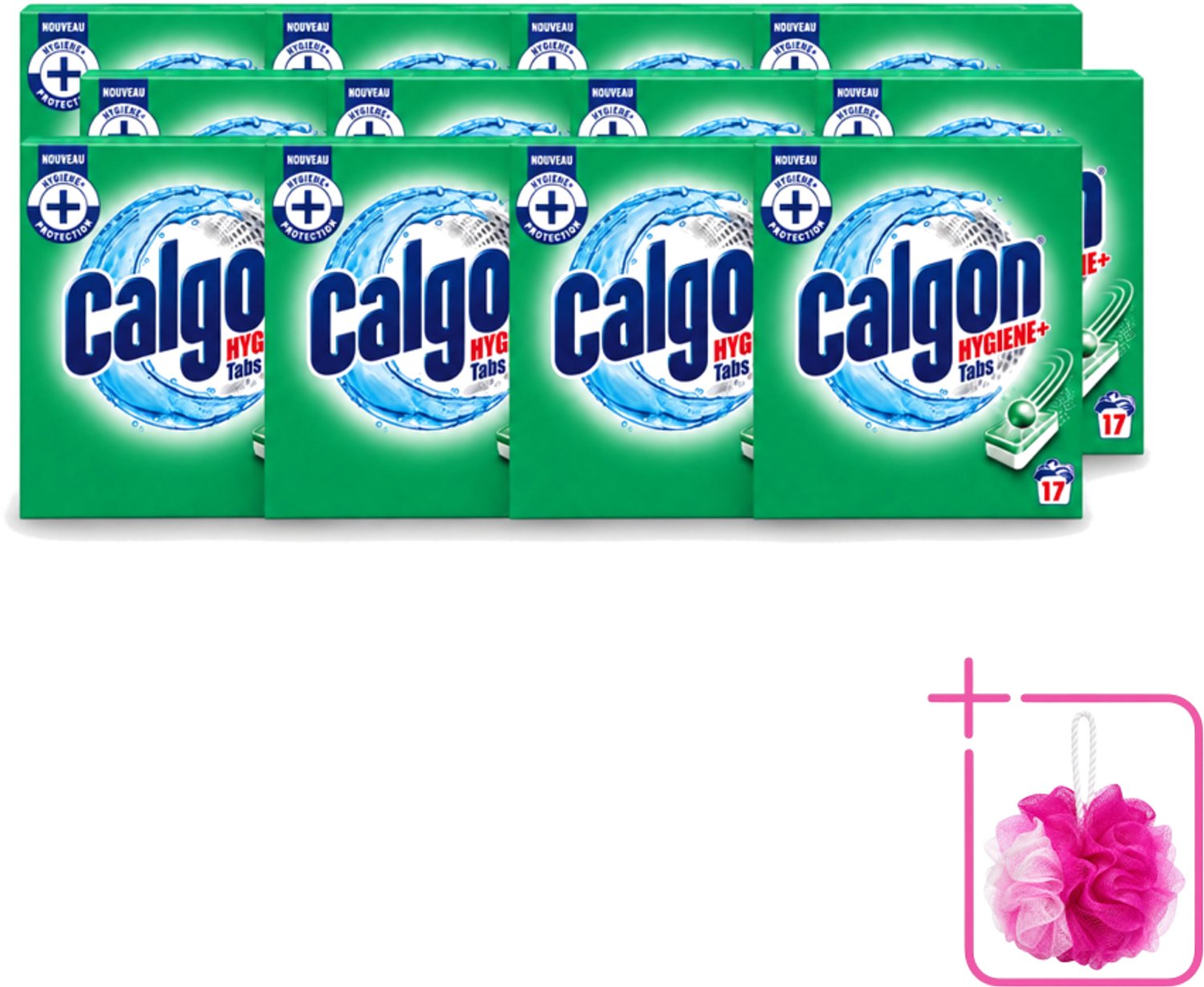 12 x Calgon - Ontkalkingsmiddel - 221 g - 17 Capsules - Bulkverpakking - Ontkalken wasmachine - Douchemop - Kalkaanslag