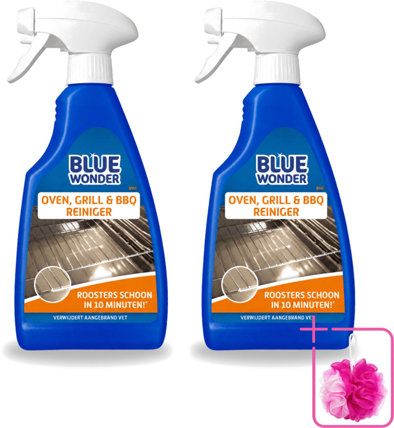 2 x Blue Wonder - Oven & Grill Reiniger - Diepe Reiniging - 500 ml - Bulkverpakking - Oven reinigen - Grill reinigen