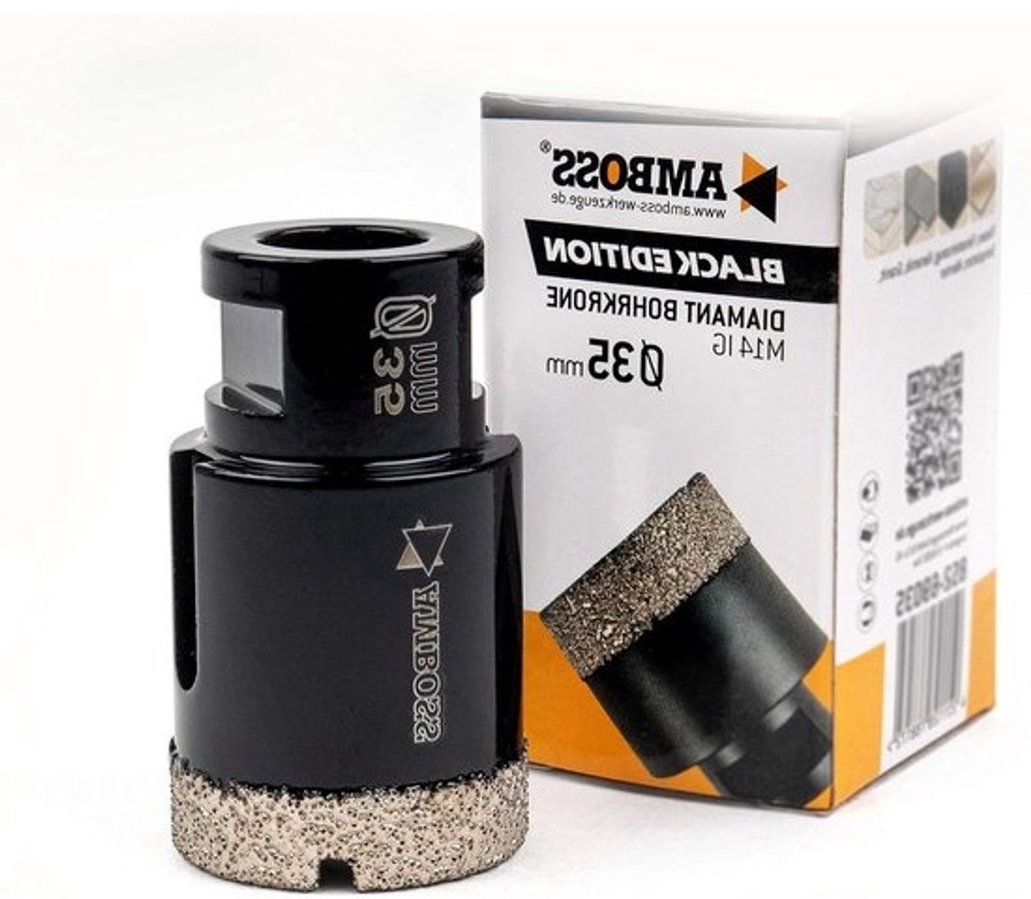 Diamantboorkroon - Tegelboor - Precisie Gaten Boren - Optimale Temperatuurregeling - 35 mm - Zwart