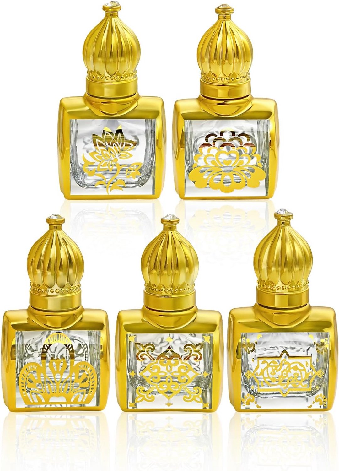 Rollerflessen voor etherische oliën 10 ml - amberkleurige glazen flessen - UV-bescherming - ideaal voor aromatherapie - ShopVlot