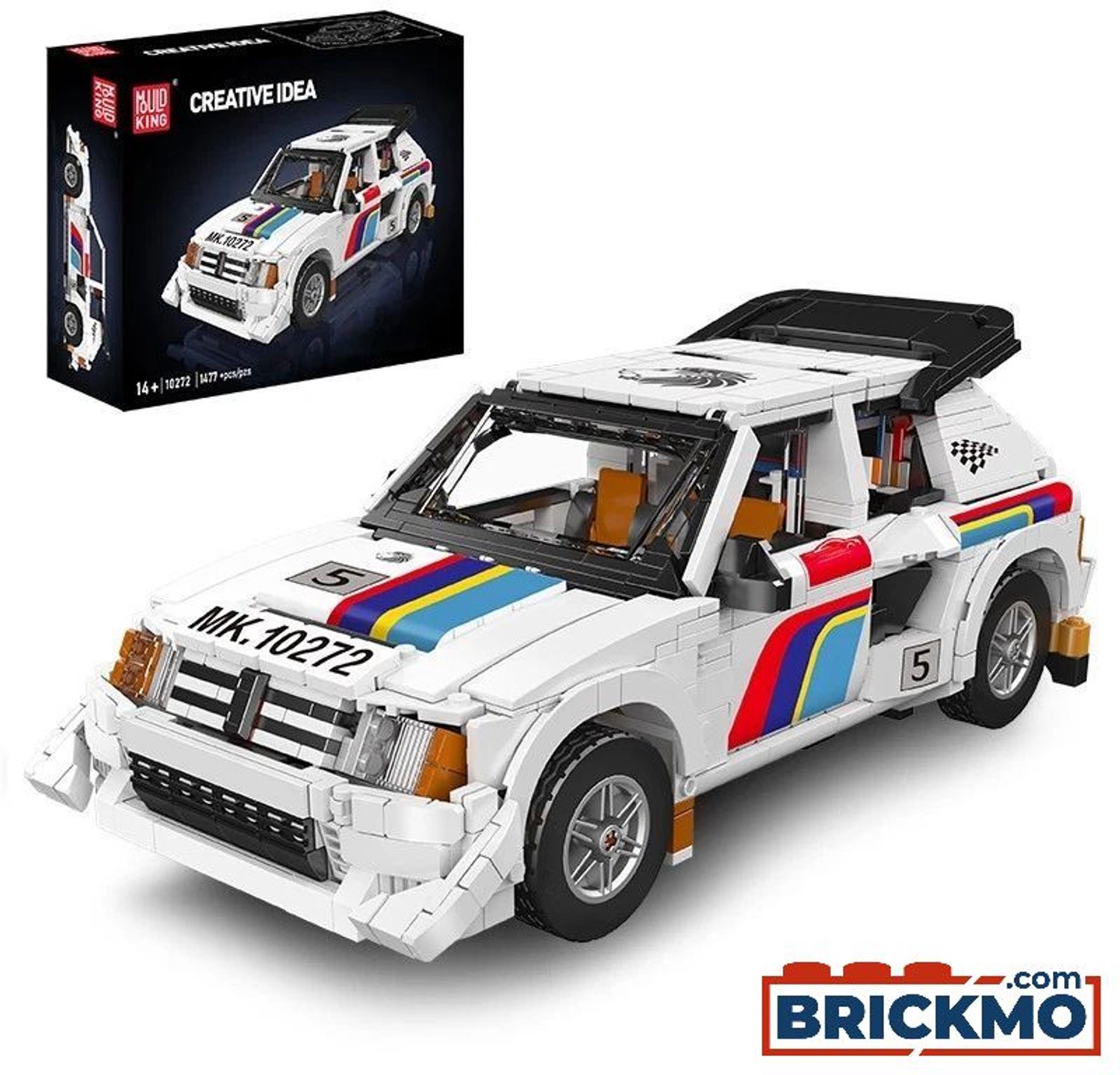Mould King 205 T16 EVO2 Classic Rally 1477/pcs Static 10272