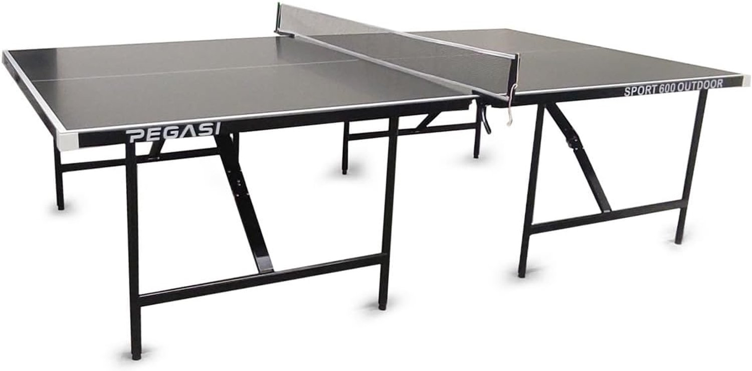 Tafeltennistafel 600 Outdoor - Compact en opvouwbaar - Duurzaam speelveld - Ideaal voor buitengebruik - ShopVlot