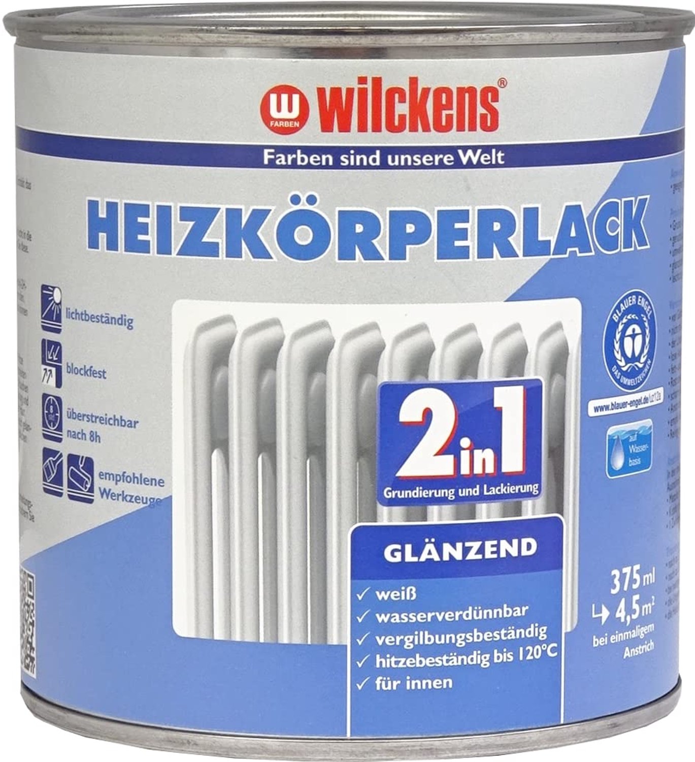 Wilckens Radiatorenlak Wit 1 L Hoogglans