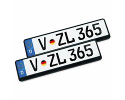 VZL kentekenplaathouder voor auto's | Nummerplaathouder voor auto | 2X kentekenplaathouder | nummerplaathouder | Alternatief voor nummerplaathouder zo