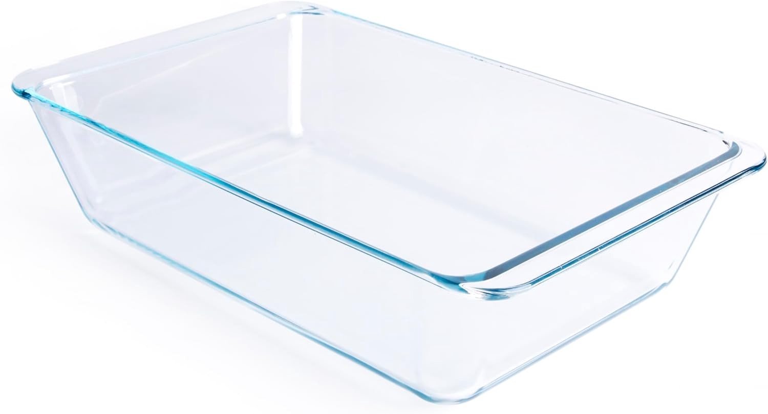 Diepe Bakvorm - Helder - 38,7 x 24,4 x 9,1 cm - Gehard Glas - Voor Ovenschotels en Meer