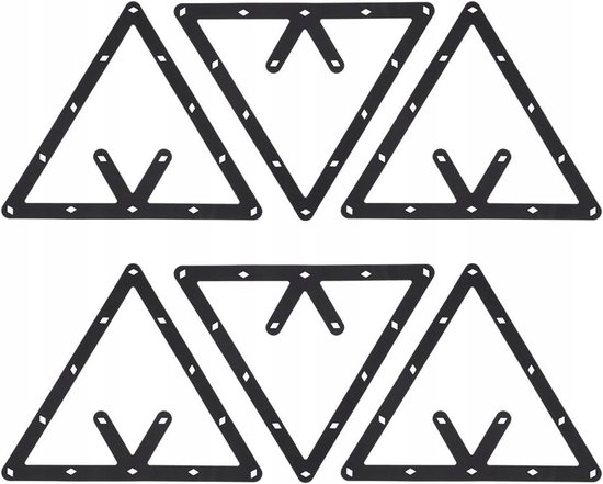 Magnetische Biljart Driehoek Standaard Set - 6 Stuks — afbeelding 2