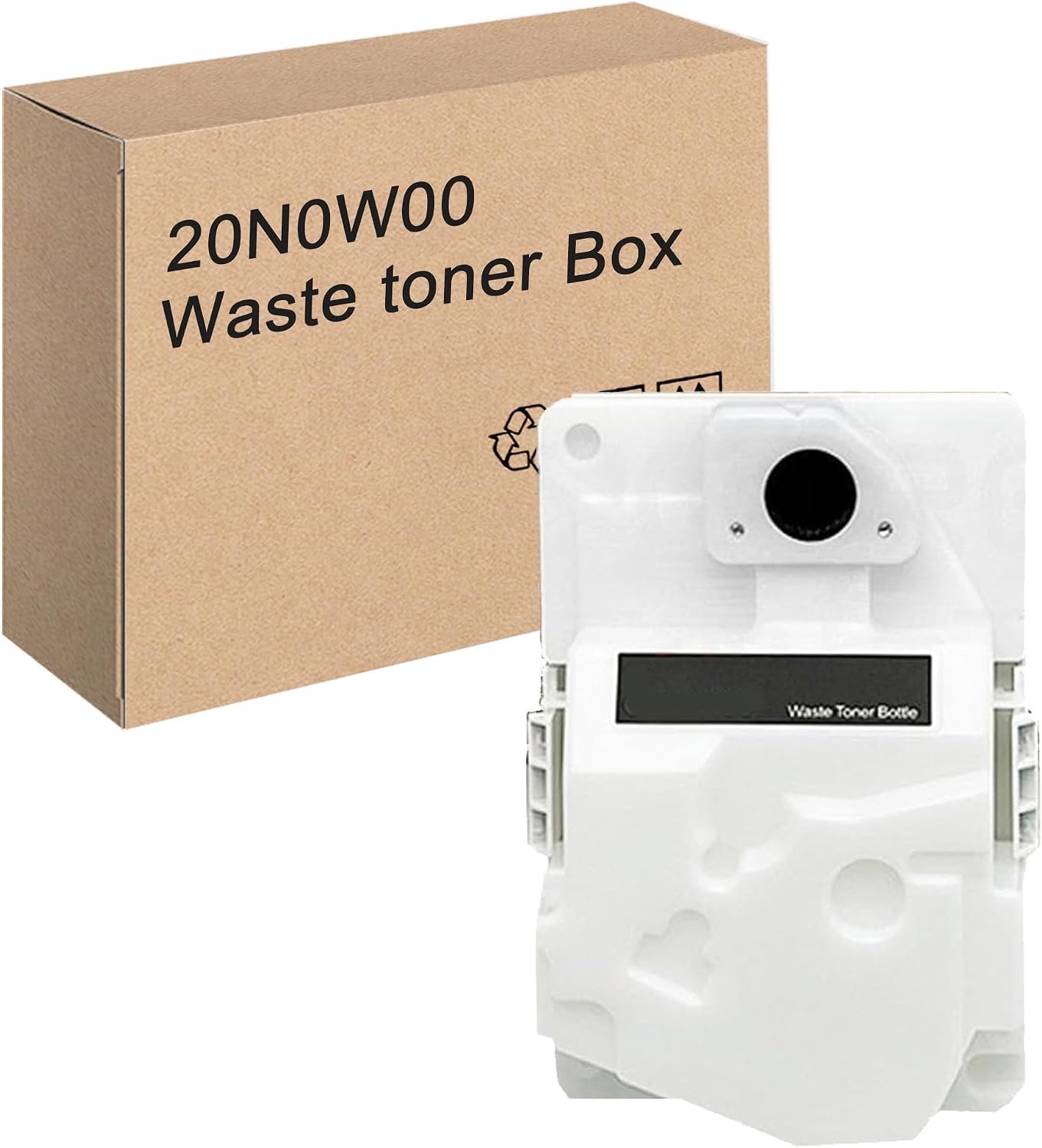 Tonercontainer voor Lexmark - Compatibel - Residual toner - Eenvoudig te vervangen - ShopVlot