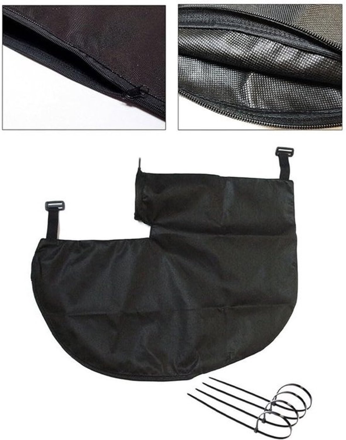 Bladblazer Vacuümzak - Reservezak - Tuinonderhoud - Zonder gereedschap wisselen - 17.7" x 12" x 9.6" - Zwart