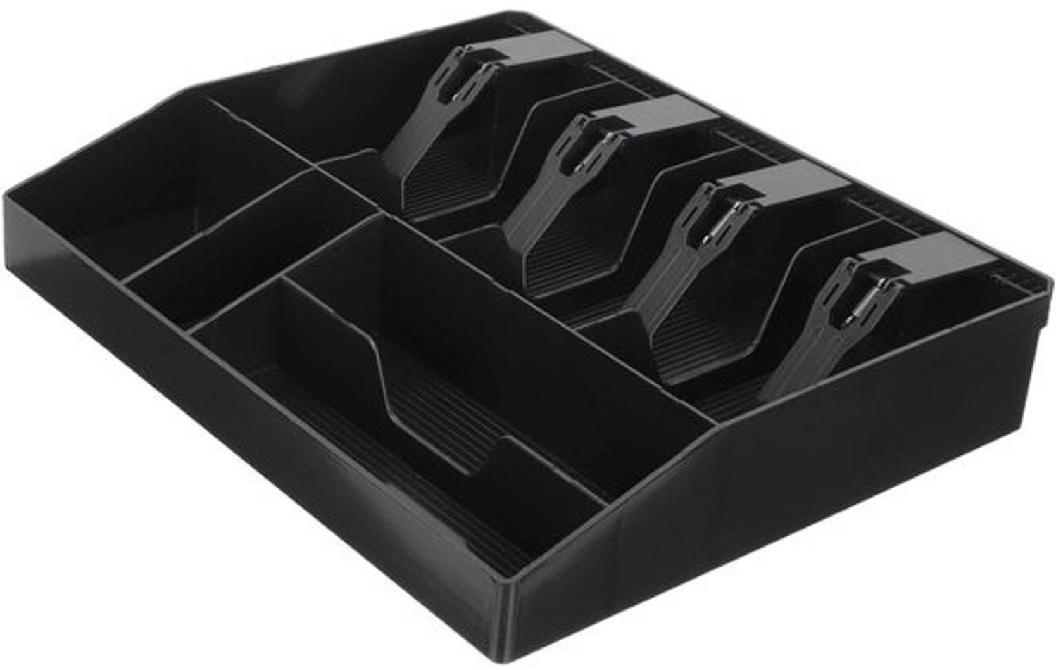 Geld Houder - Contant Geld Lade - Kleine Bedrijven - Vervangingslade Kassalade - 31x26CM - Zwart