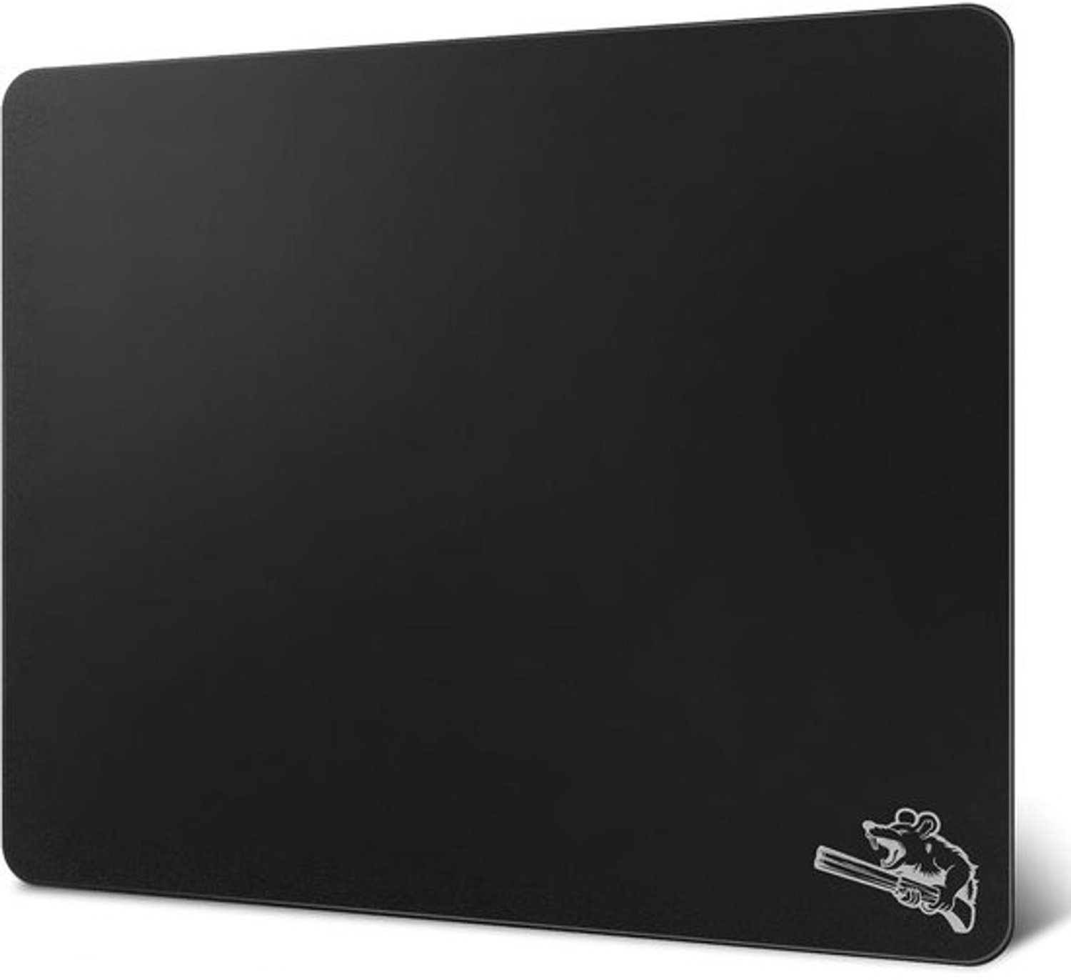 Gaming Muismat - Glas Muismat - FPS Spellen - Geëtst Glasoppervlak - 400x480mm - Zwart