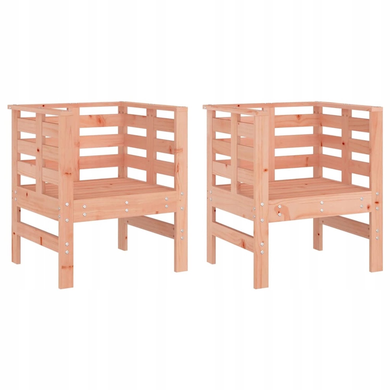 2x Houten Tuinstoelen Comfortabel & Duurzaam Douglas Hout