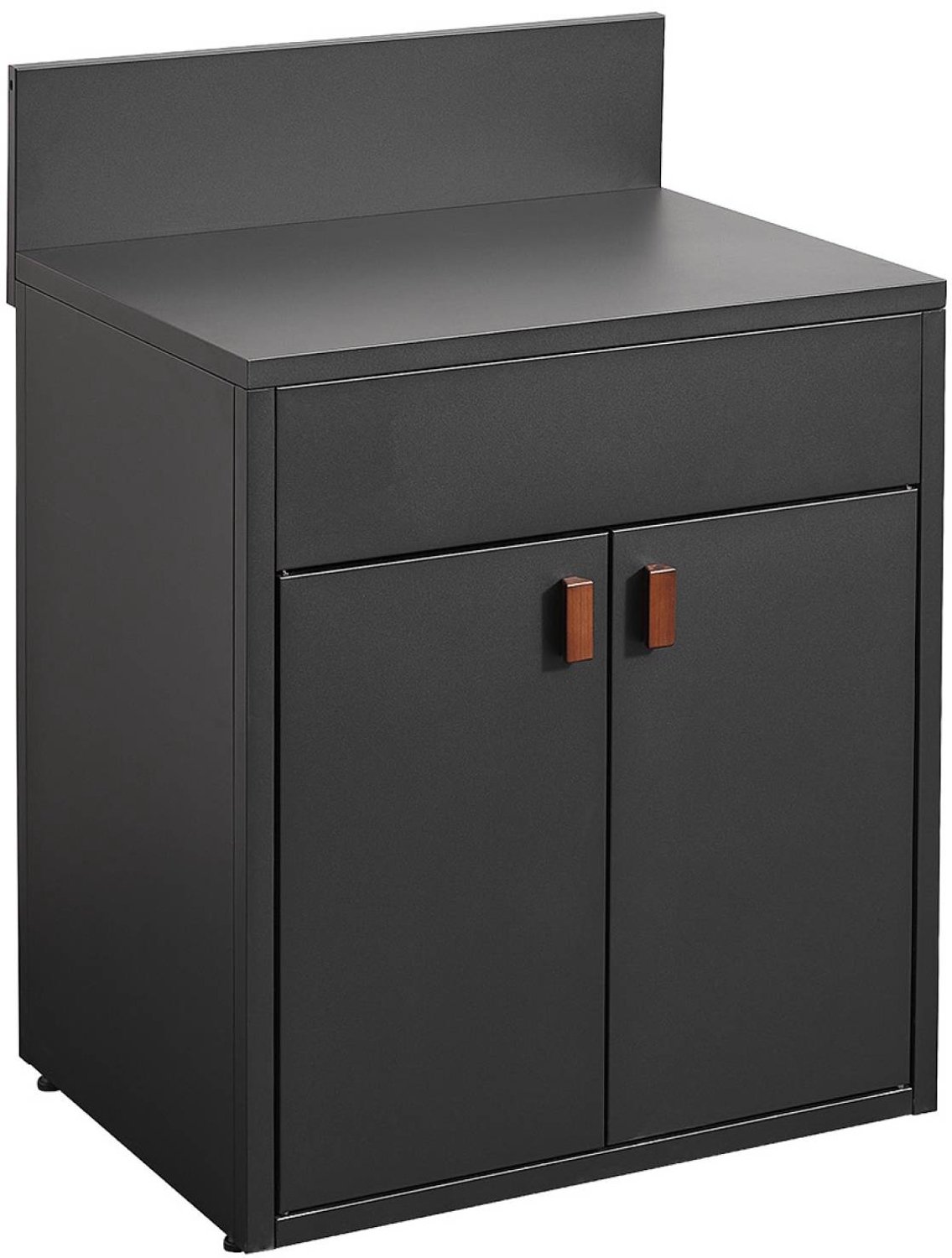 sweeek - Buitenkeukenmodule met 2 deuren van staal l80cm - thira