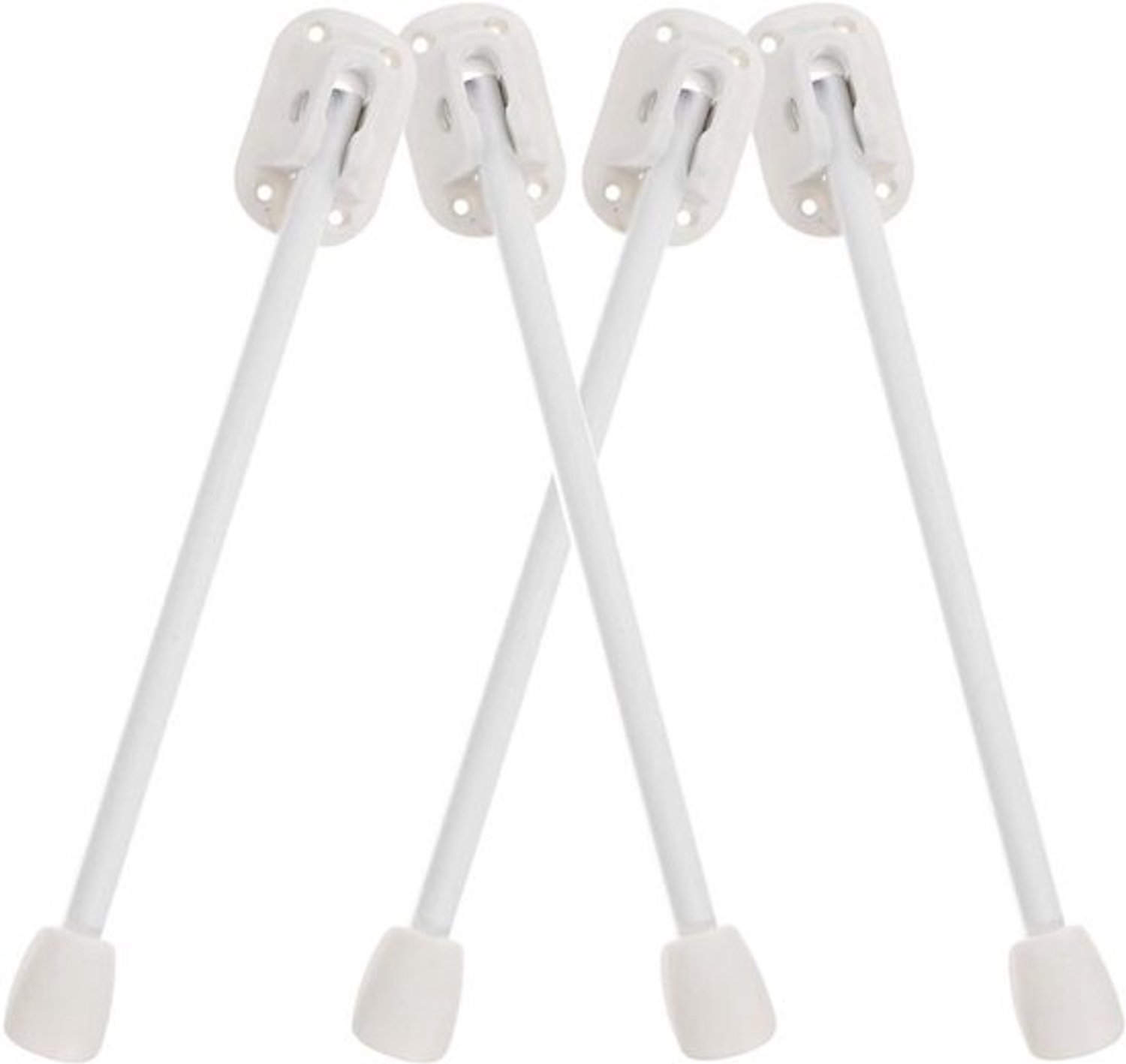 Inklapbare Tafelpoten - Meubelpoten Set - Tafel Ondersteuning - Stevig En Duurzaam - 33 cm Lengte - Wit