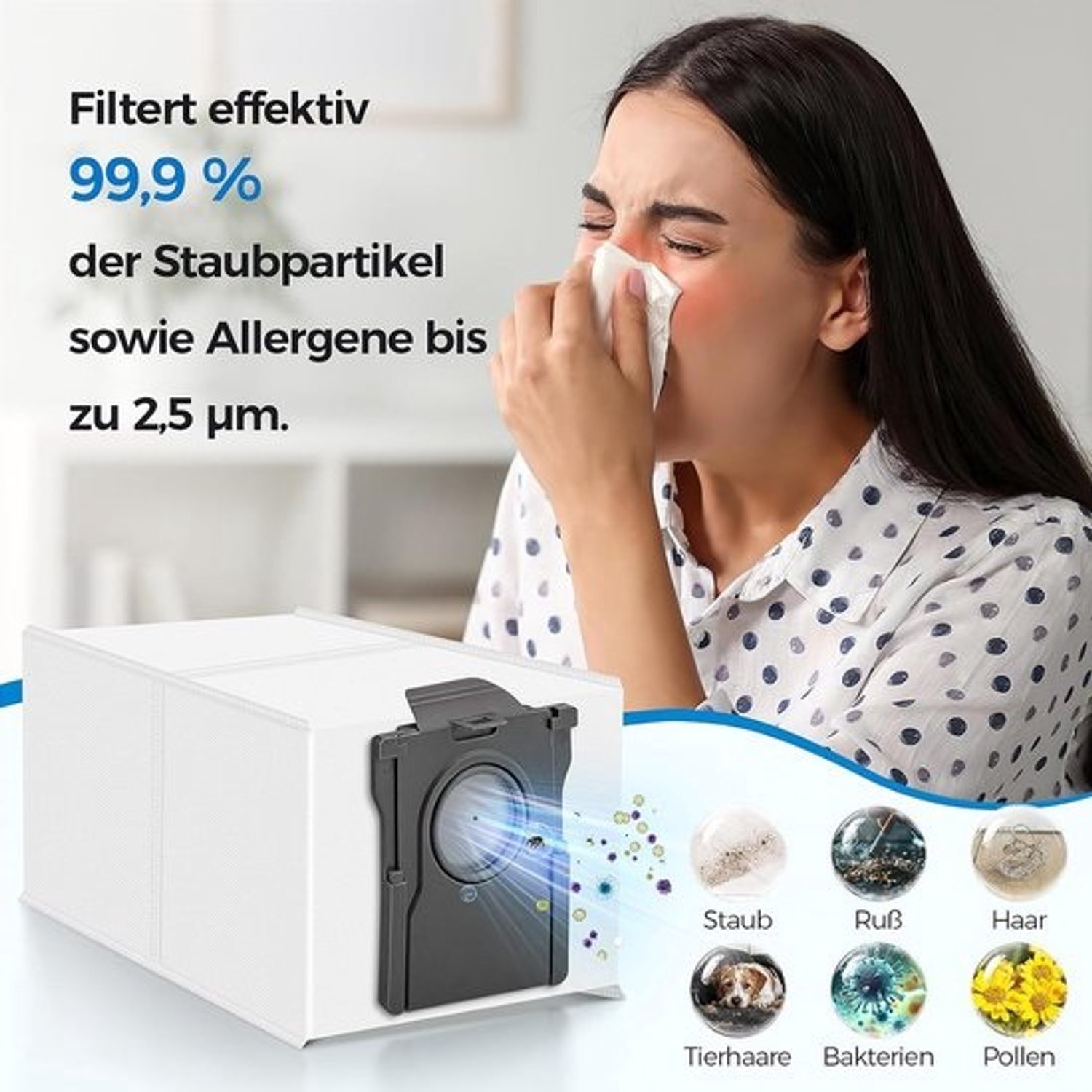 Stofzuigerzakken - Reservezakken Stofzakken - Robotstofzuiger Onderhoud - Hoge Filterprestaties - 16 stuks - Wit