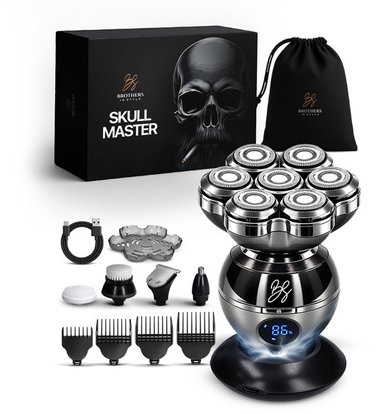 Skull Master Pro 8-in-1 Scheerapparaat voor Mannen - Scheerapparaat - €49,99