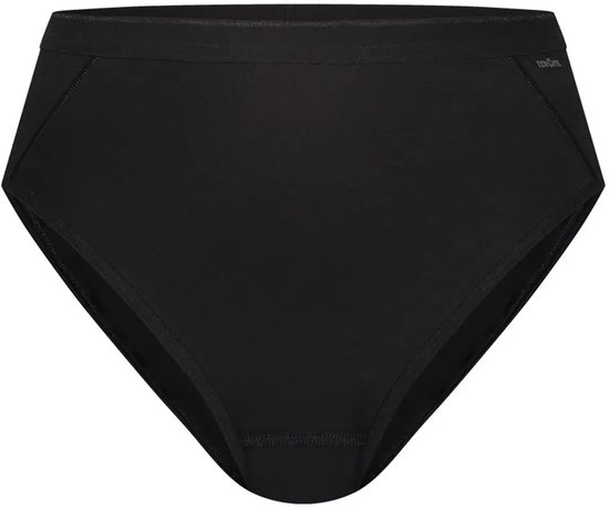 Zwarte slip met hoge taille en Ten Cate logo op de band.