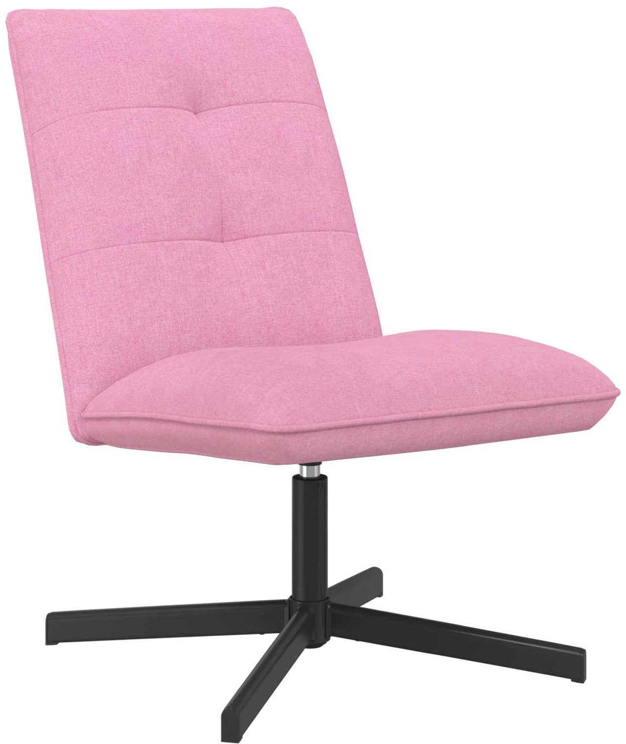 vidaXL Draaistoel - Roze - Stof