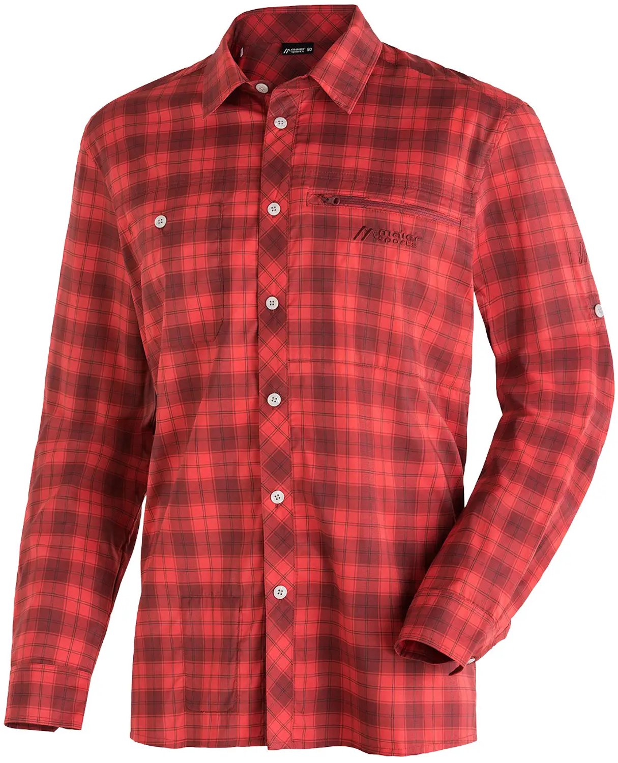 Shirt met lange mouwen Maier Sports Kasen Rode Controle
