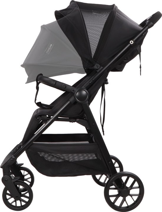 MamaLoes Cato Zwart Shopper Wandelwagen — afbeelding 4
