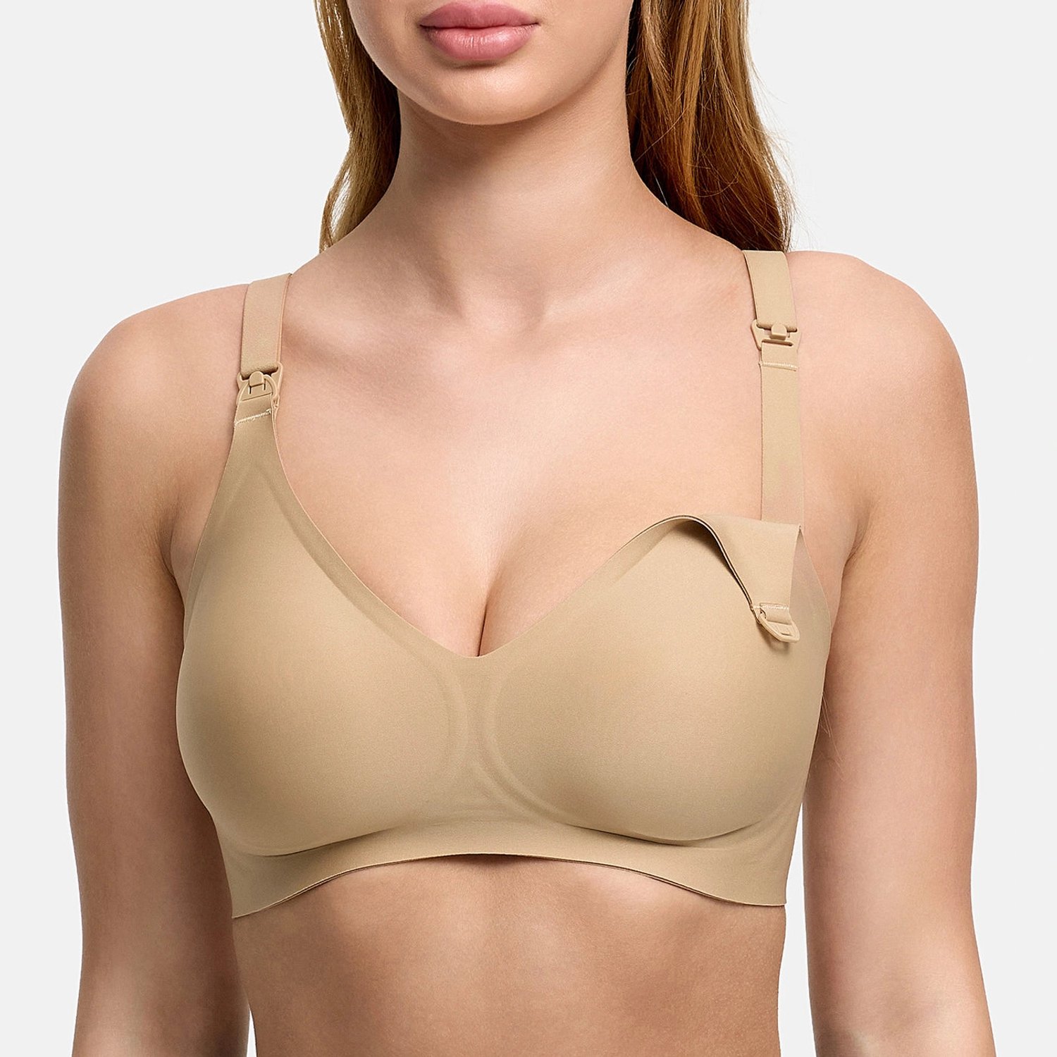 cfab Comfortabele voedingsbeha zonder beugel - Beige