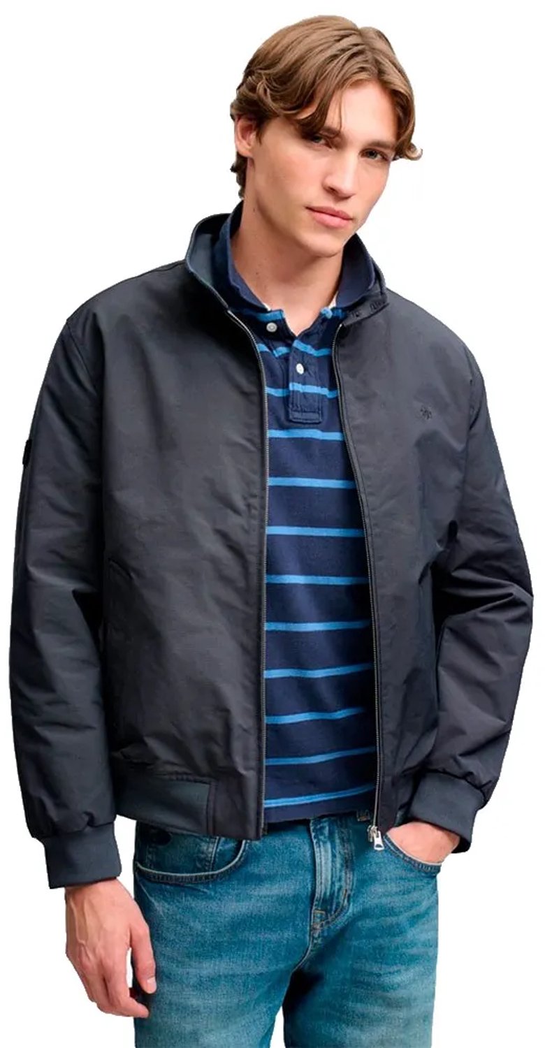 Superdry Jas Campus Padded Harrington Jkt M5012483a Slate Mannen Blauw