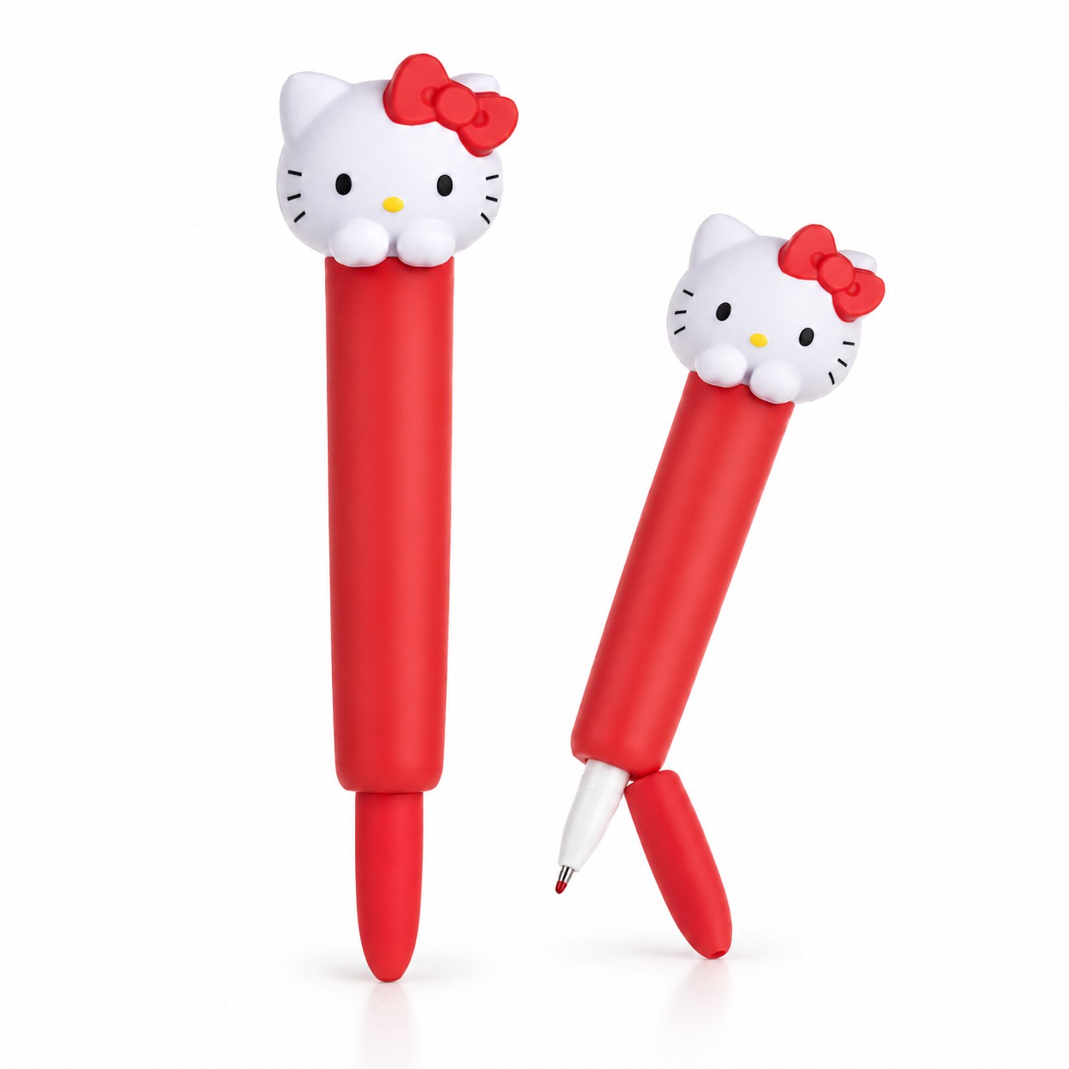 Hello Kitty Gel Pen - Schoolpennen - Kawaii Kinderpen - Rode Gelpen - Schoolspullen - 16 cm