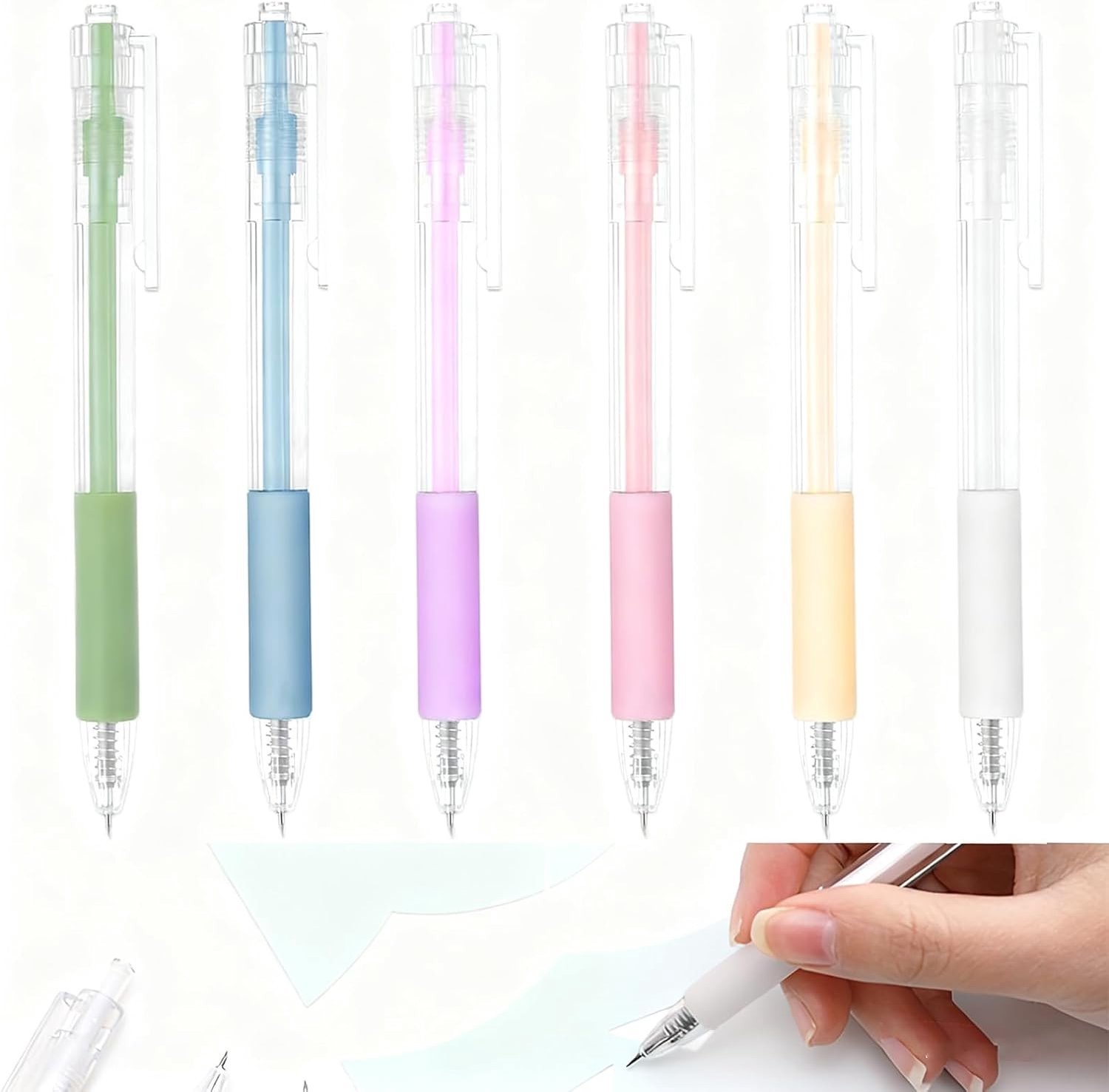 Precisie Snijgereedschap Set van 6 Stukken, Inclusief Retractable Craft Knife en Papier Snijpennen voor Creatieve Klussen en Studenten