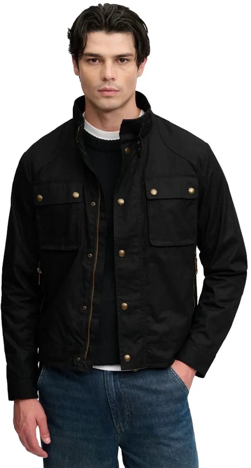 Superdry Wax Cropped Racer Jas 3XL Man Zwart