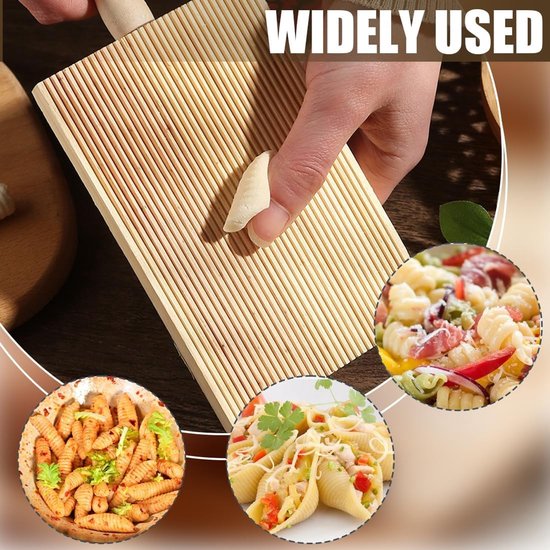 Handmatige pastamachines en houten wasbord - Een handige tool voor het maken van verse pasta, geniet van de smaak van zelfgemaakte pasta met gemak. — afbeelding 4