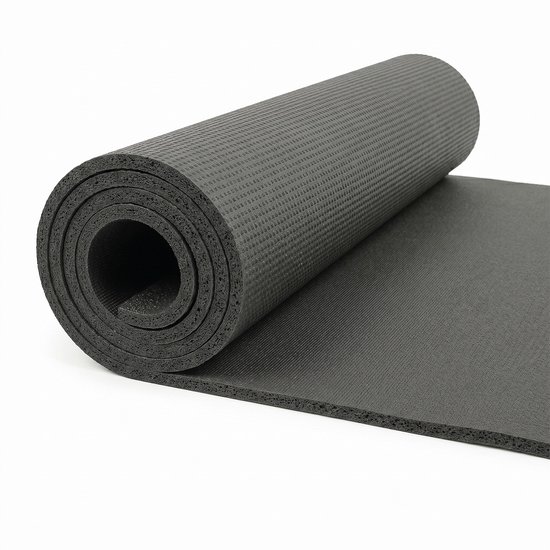 ANRO Yogamat Antraciet 200x65 cm - 8 mm - PVC-schuim — afbeelding 2