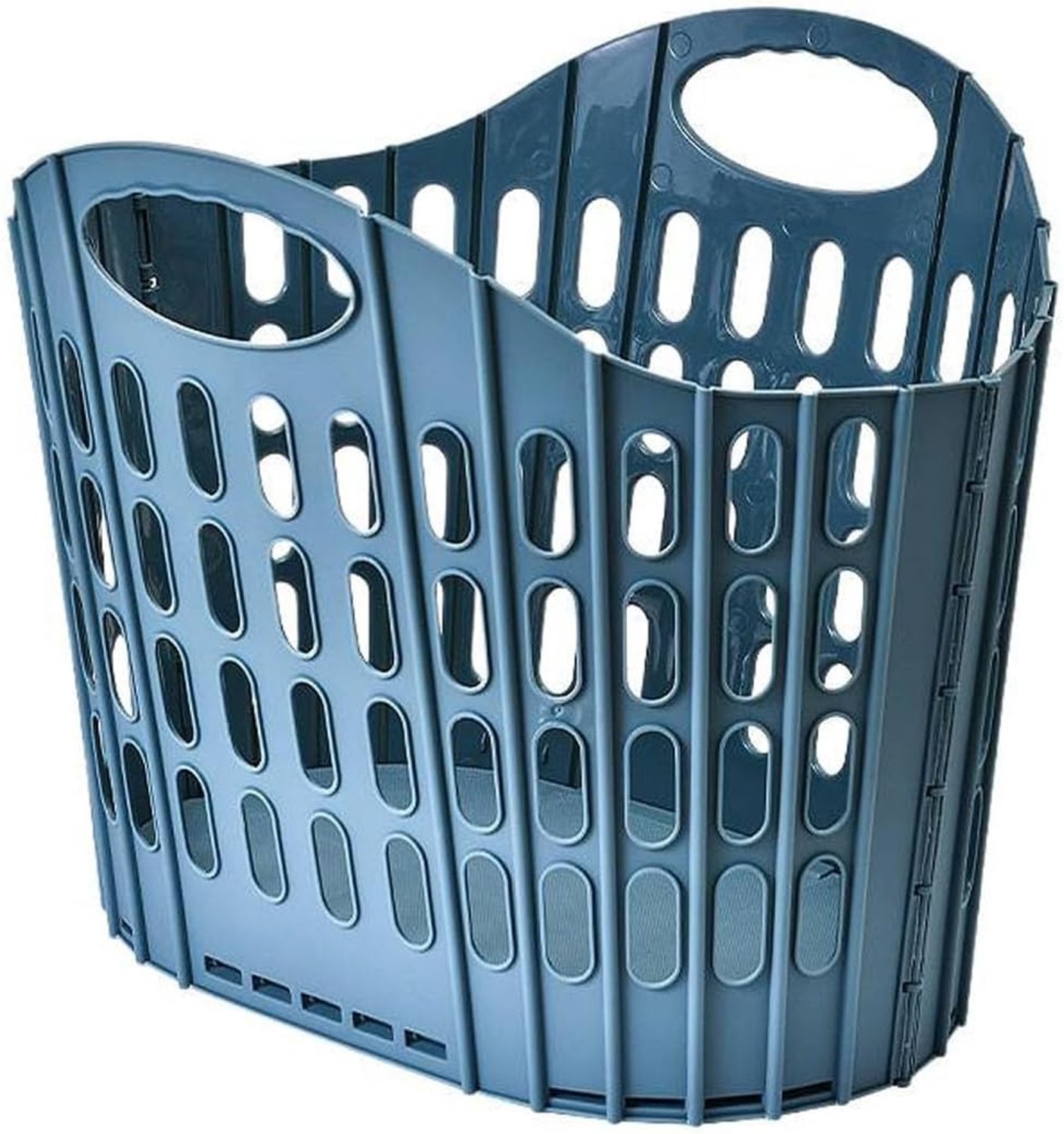 Flexibele wasmand met handgrepen, moderne hoge opvouwbare wasmand, inklapbare wasmand met grote capaciteit, voor de badkamer