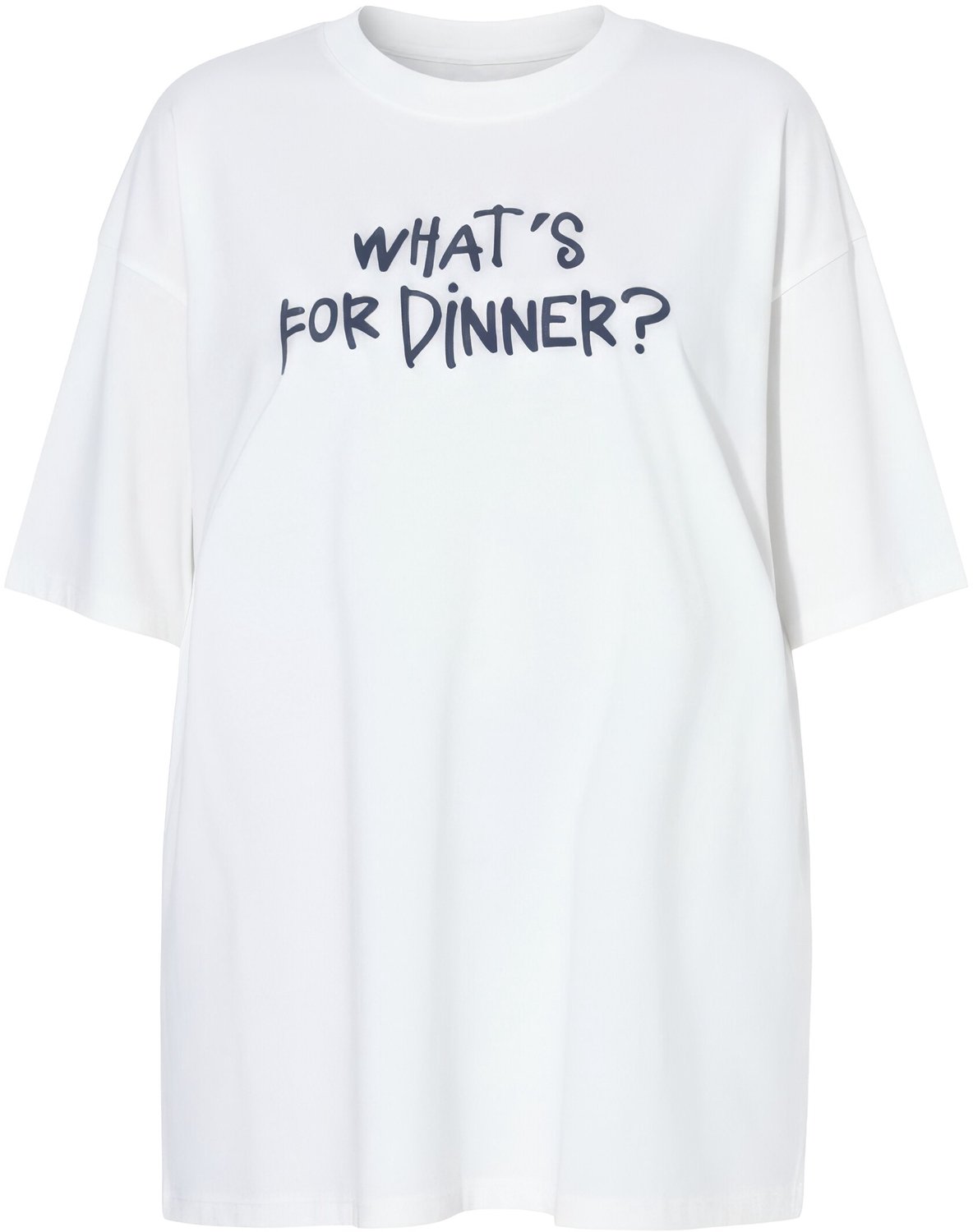 Studio Untold - Dames - T-shirt oversized fotoprint op de achterkant - Off-white - Maat 50+