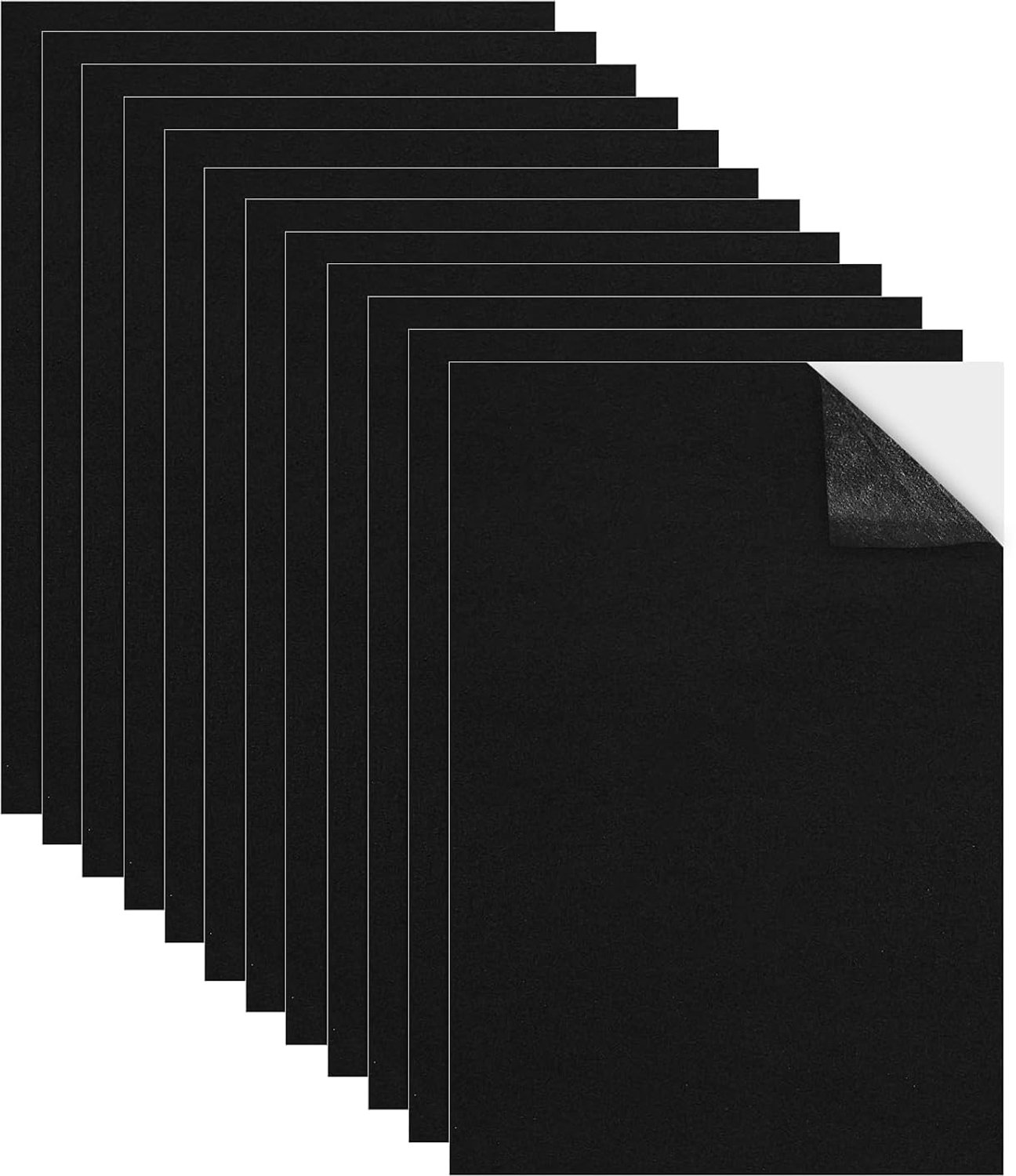 Schuimrubber platen 210 x 300 x 1 mm - zelfklevend EVA-schuim - antislip - ideaal voor meubels en knutselwerk - 12 stuks - ServiceTopper