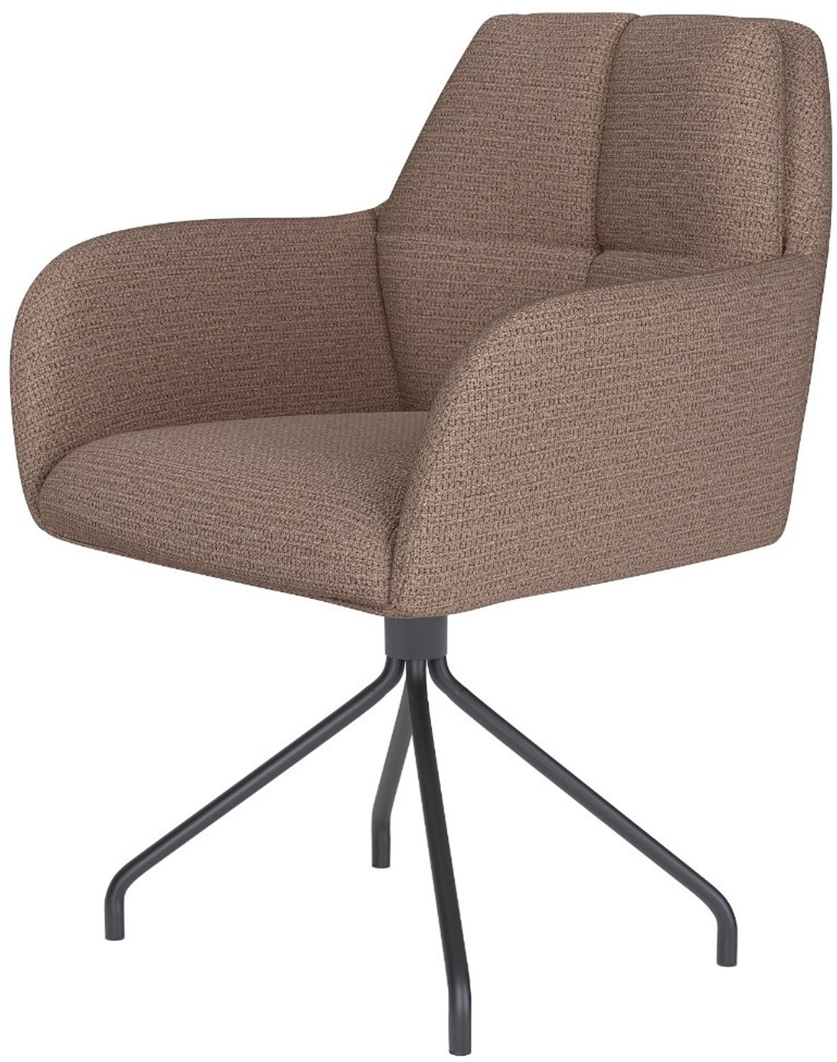 Puur Dannie draaistoel metaal spider - taupe