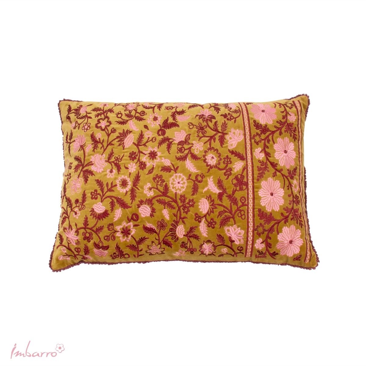 Imbarro Home & Fashion Imbarro - Sierkussen - Soul - Velvet Katoen - 40 x 60 cm Groen