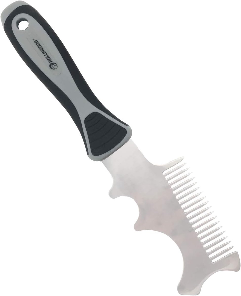 ROLLINGDOG 4-in-1 Paint Brush Comb - Piant Brush Roller Cleaner Tool,Heavily weighted for adequate cleaning and - ShopVlot