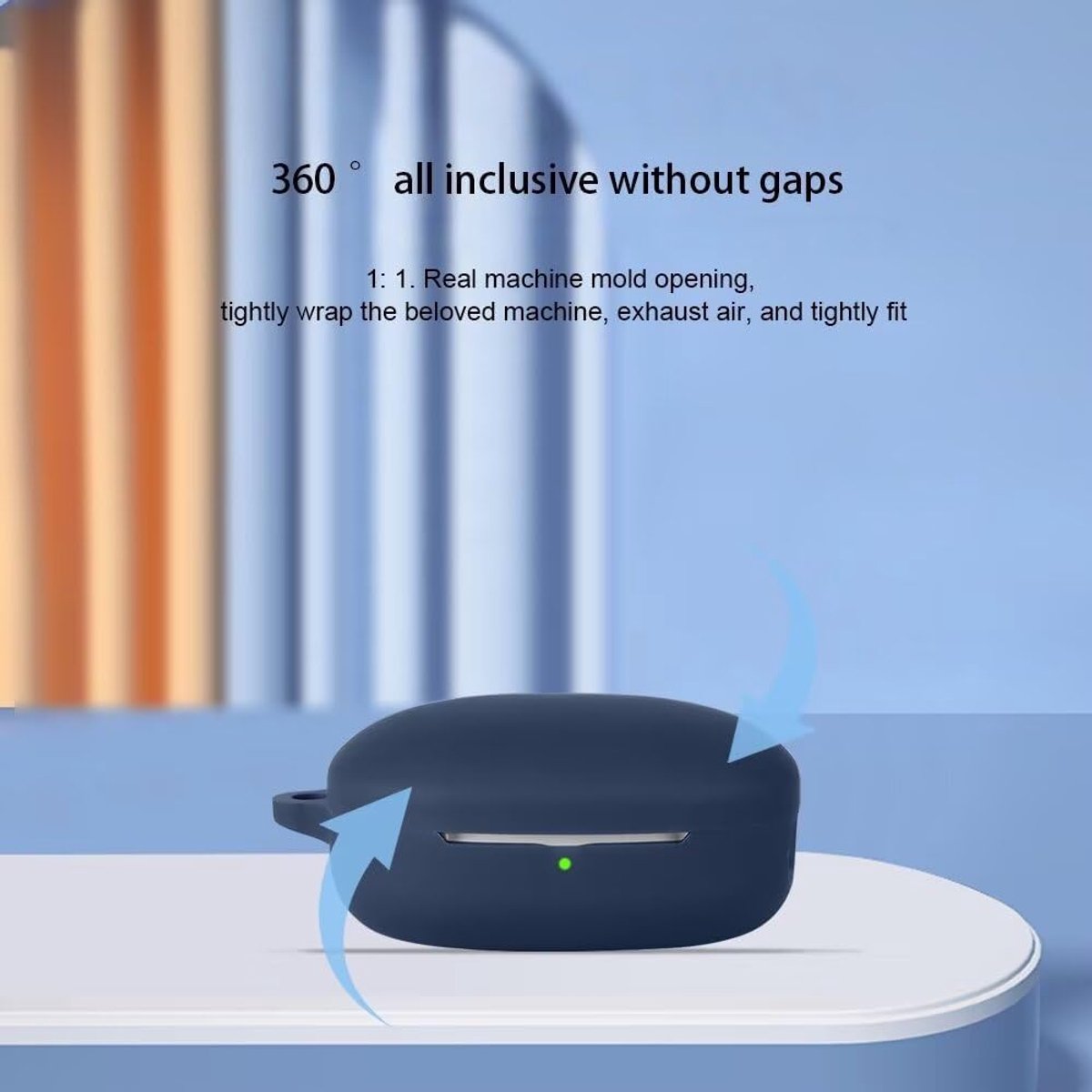 FTRONGRT Beschermhoes compatibel met Xiaomi Clip Open‑Ear oordopjes, zachte siliconen, krasbestendig - ShopVlot