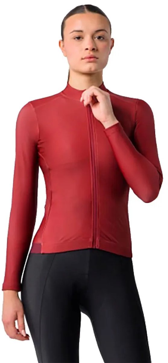 Castelli Espresso 2 Thermal Korte Mouw Wielertrui Rood XS Vrouw