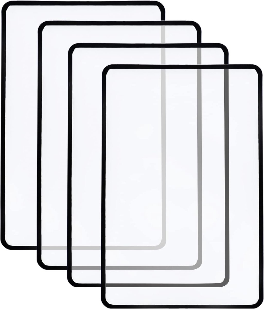 4 stuks volledige pagina vergrootglas om lezen, 3x vergrootglas voor lezen, perfecte handheld vergrootglas voor kleine letters, boeken, kaarten, patronen (18 x 12 cm)