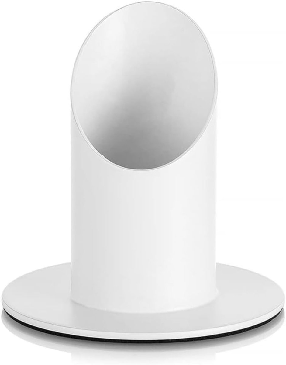 Communiekaars, 4 cm, wit, van metaal, voor doopkaarsen, doopkaarsenhouder, staafkaarsen, wit