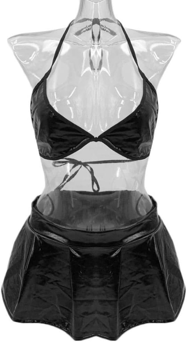 Lingerie Dameslingerie Sexy set kanten Kimono nachtkledingSexy Lingerie Beha Lakleer Sexy Ondergoed Bh-set Dames Kanten Ondergoed Erotische Lingerie