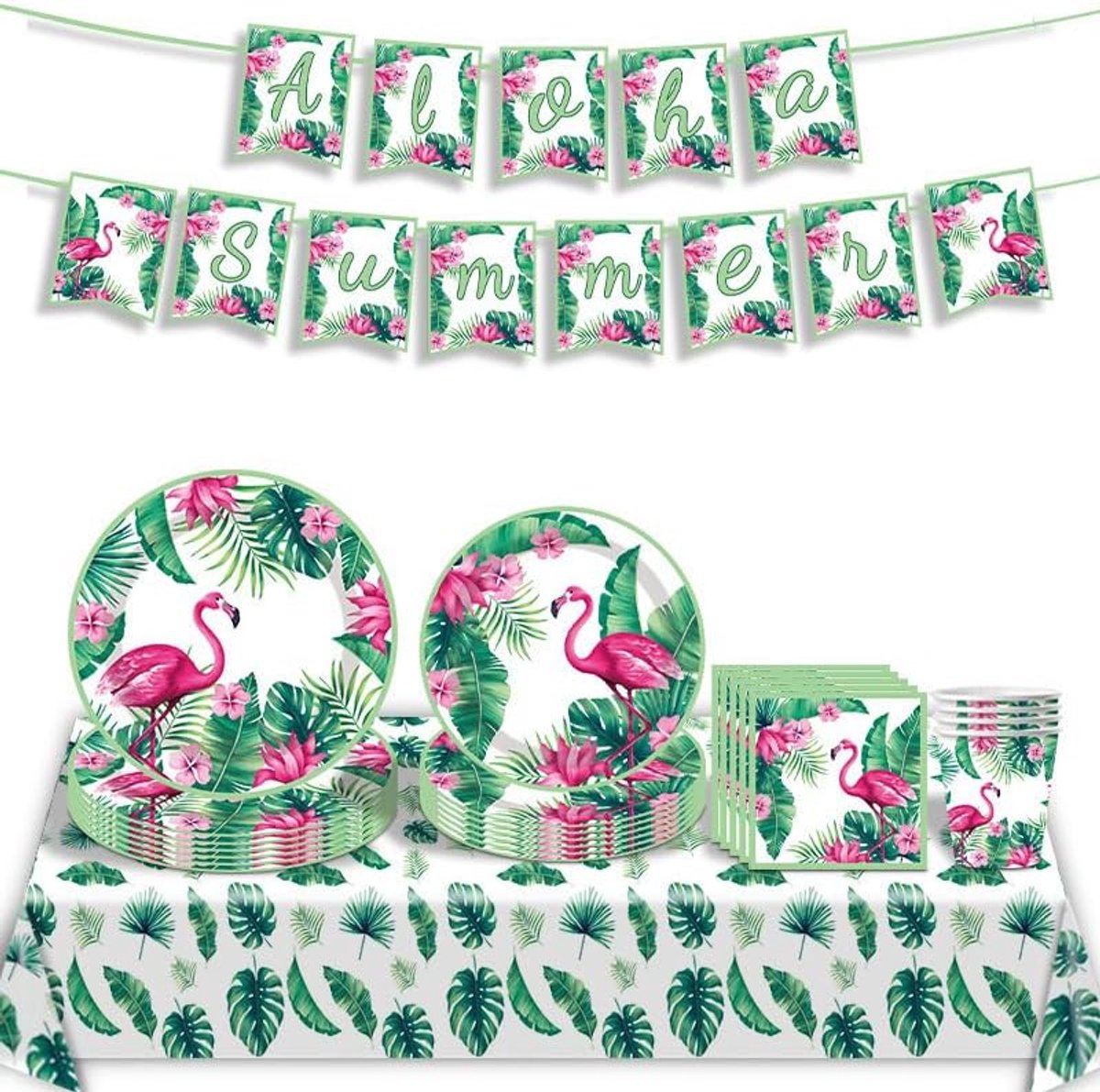 Feestservies voor het zwembad, voor kinderverjaardag, kartonnen borden, bekers, servetten voor kinderverjaardag (rood)