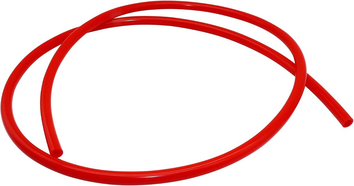 Vacuümslang 12 mm binnendiameter 18 mm buitendiameter 3 mm wanddikte 1,5 meter (4,9 voet), siliconen vacuümslang voor motor (rood)