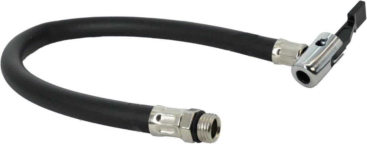 38 cm lange bandenpomp slang met Schrader ventielaansluiting, compatibel met auto, motorfiets, fiets, luchtpomp, vervangingsslang voor luchtpomp, luchtventiel, aansluiting