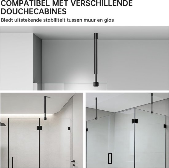 Stabilisatiestang verstelbaar 401-701 mm, mat zwart — afbeelding 5