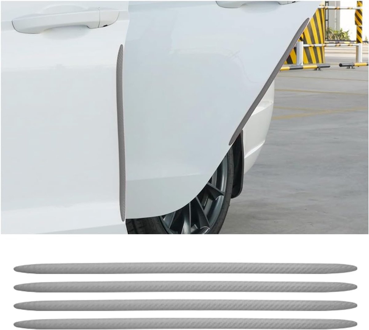 4 stuks anti-kras anti-botsing autodeurbumperbescherming, deurbescherming, beschermstrips voor autodeur, autodeur, anti-botsingsstrips, universele deurrandbescherming voor vrachtwagens