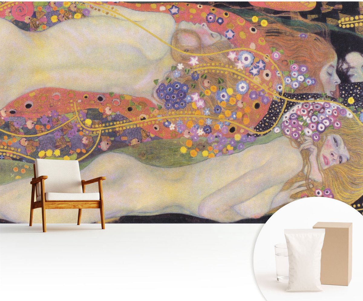 Wallfluent Fotobehang - Geel Vliesbehang - 416x254 cm - Bloemarrangement Muurschildering - Slaapkamer behang Deel - Fotobehang Vlies - Slaapkamer behang