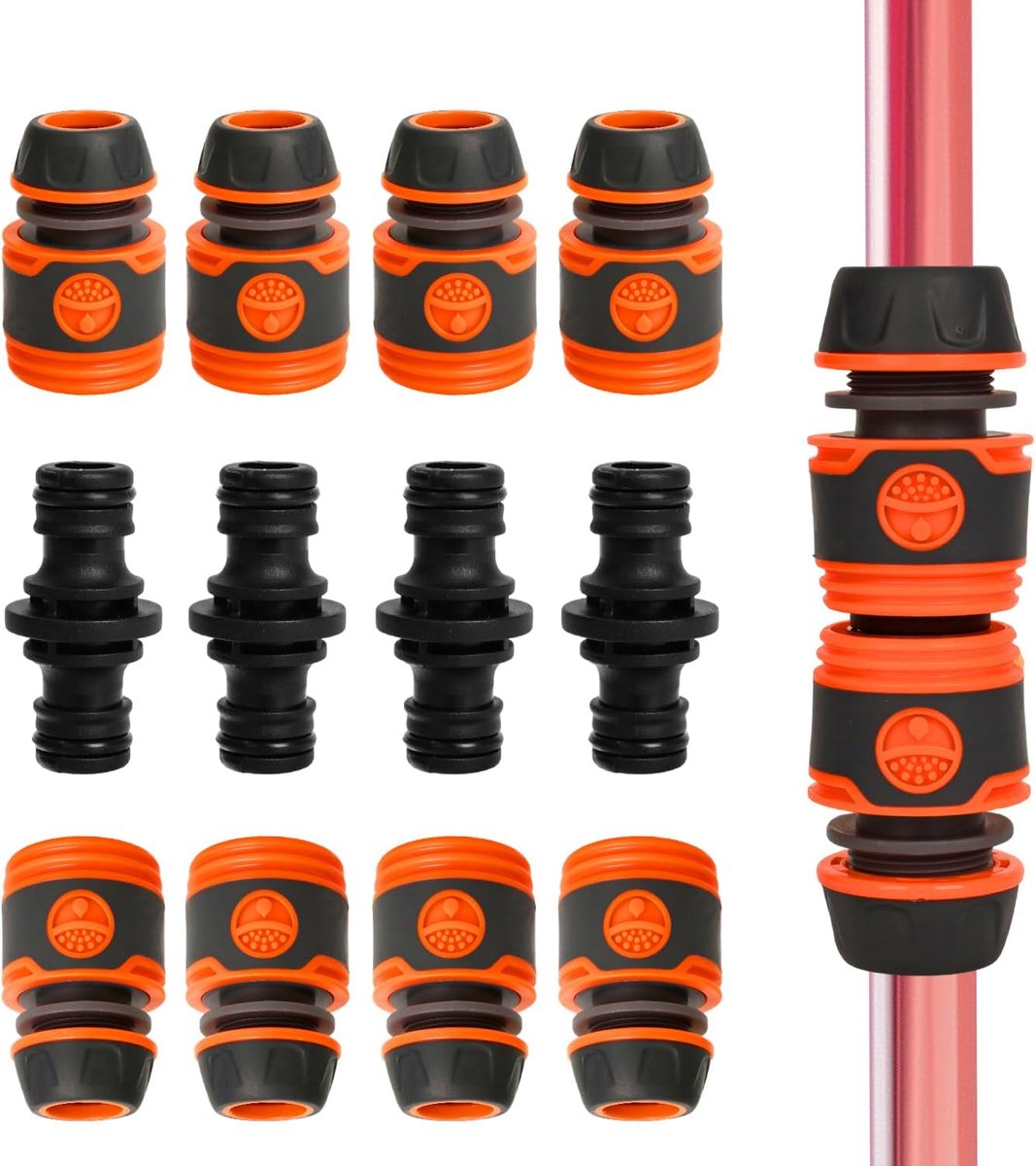 Set van 15 slangkoppelingen, slangverlenging