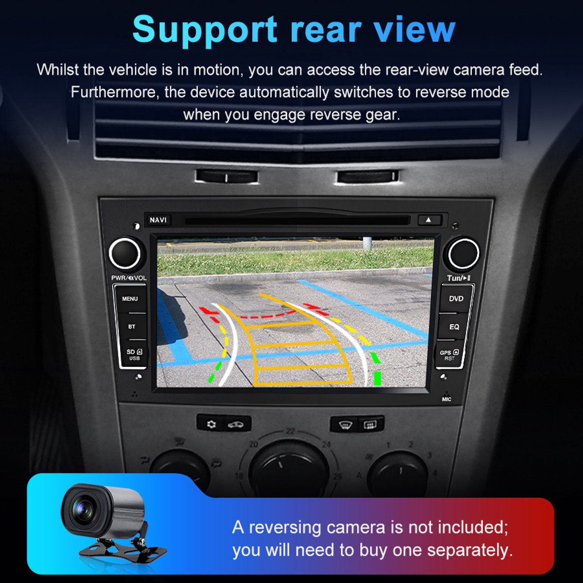 Junsun Wince 6.0 Autoradio met CD & DVD Speler Geschikt voor Opel Astra H Corsa C D Zafira B - Bluetooth - GPS-navigatiesysteem - 7 Inch TouchScreen - DAB-Antenne - Stuurwielbediening - RDS - SD-kaart + AUX + USB - Zwart